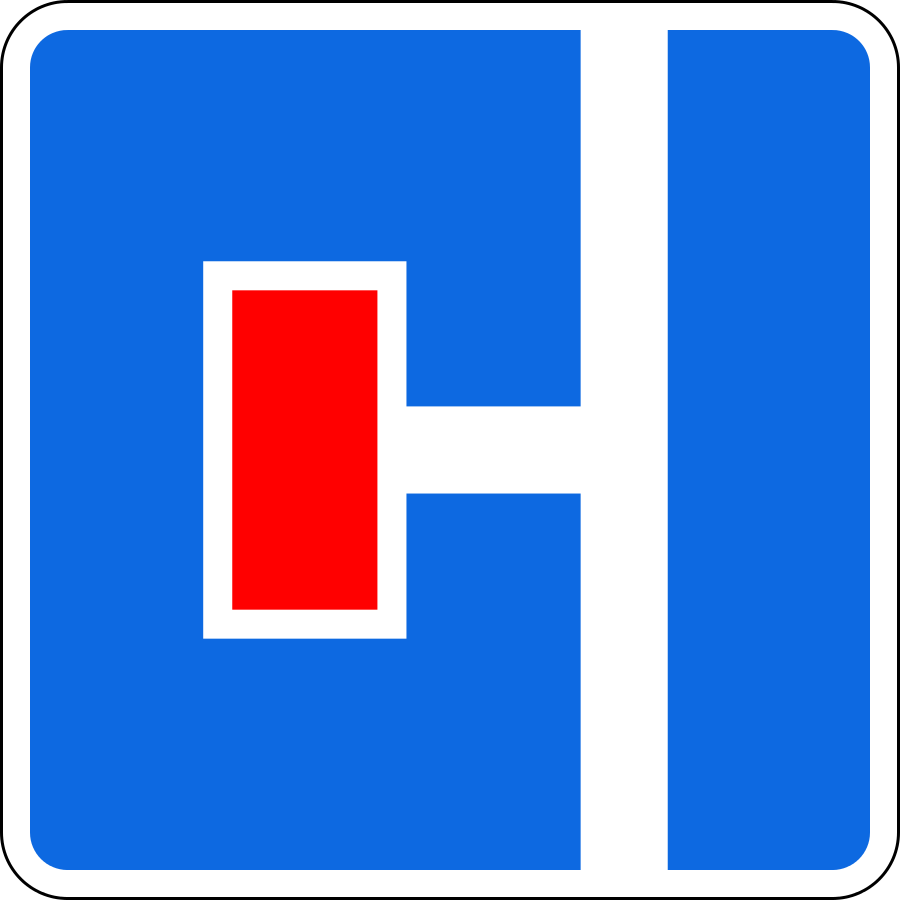 Дорожный знак 6.8.3 "Тупик"