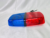 Маяк проблесковый светодиодный дорожная автомобильная мигалка красно-синий на крышу для спецтехники автомобиля, автобуса, грузовика Mantella 316 см  10-30 V