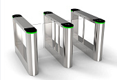 Скоростная электронная проходная турникет с распашными створками 3 шт