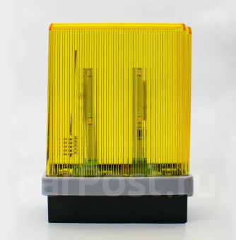 Лампа сигнальная для шлагбаума и ворот 12-265V желтая 