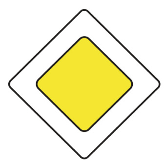 Дорожный знак 2.1 "Главная дорога"